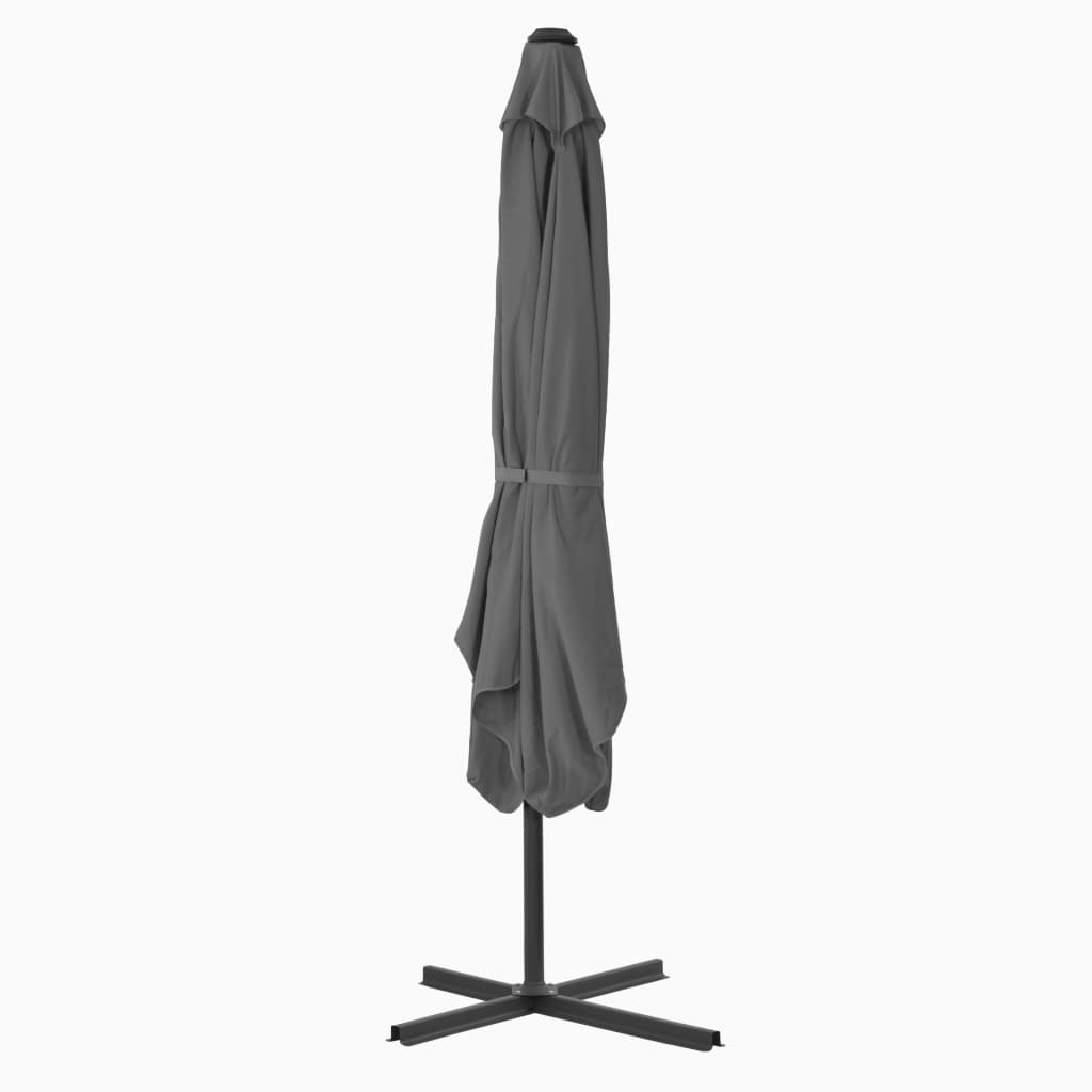 Vidaxl -Parasol mit Stahlpol 250x250 cm Anthrazit
