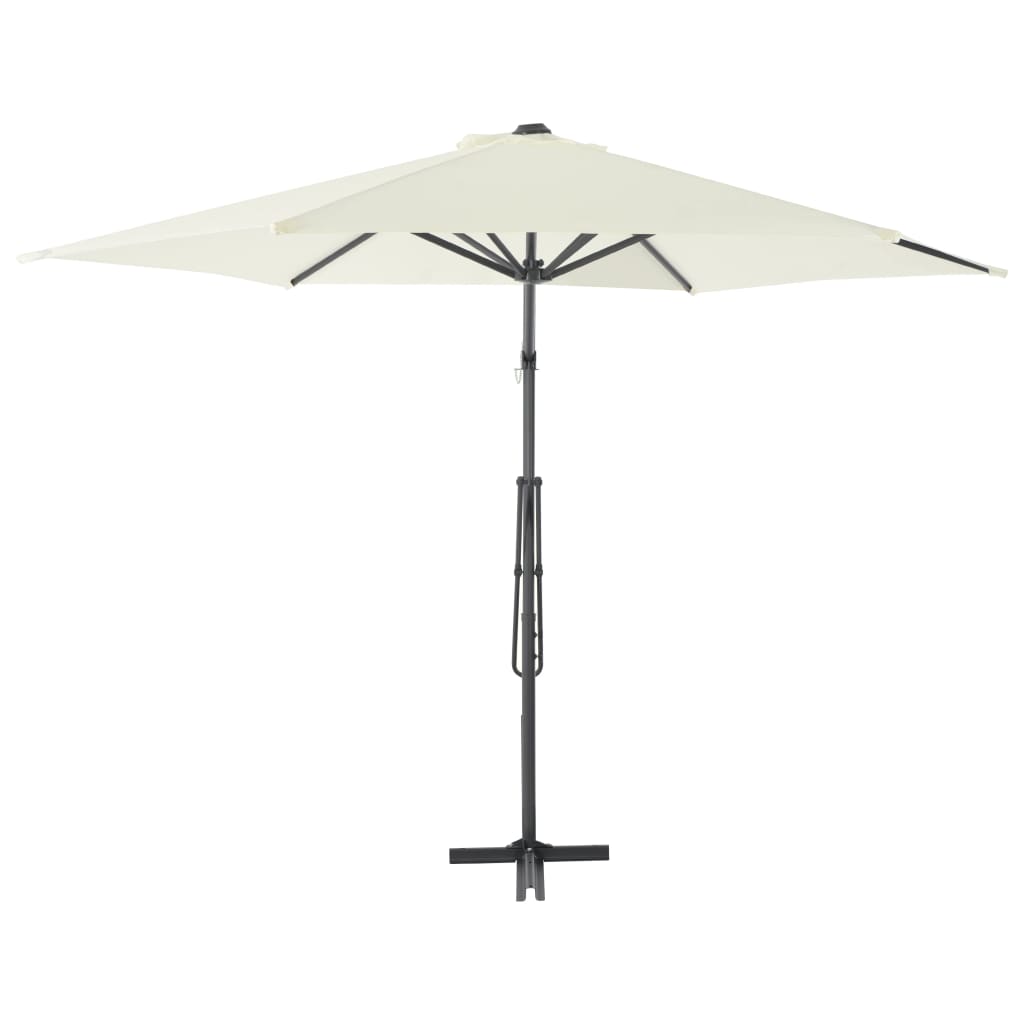 VIDAXL -Parasol mit Stahlpol 300 cm sandgeläutet