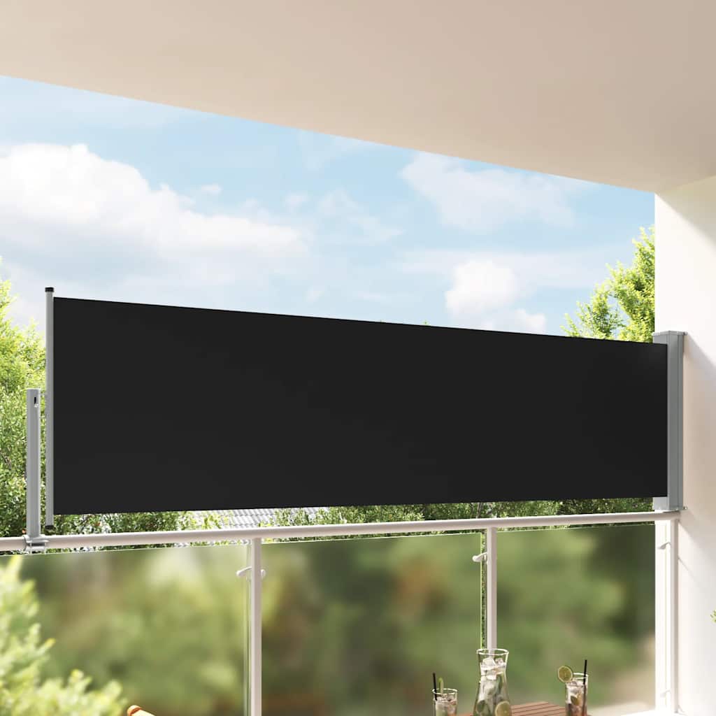 Vidaxl Garden Bildschirm ausziehbar 100x300 cm schwarz