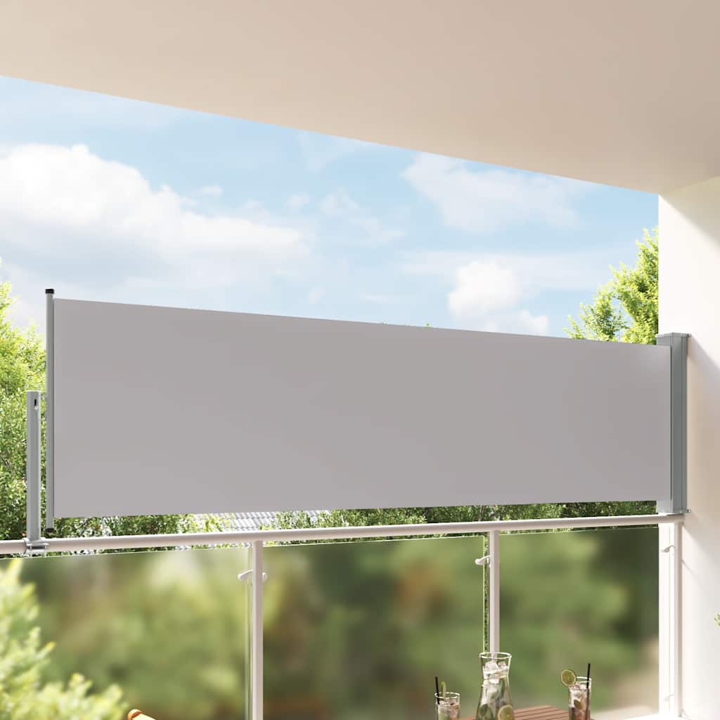 Vidaxl Gartenbildschirm ausziehbar 100x300 cm Grau
