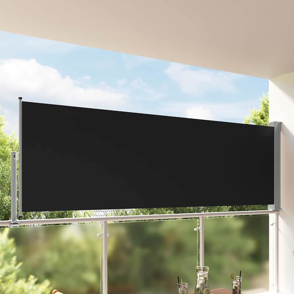 Vidaxl Garden Bildschirm ausziehbar 120x300 cm schwarz