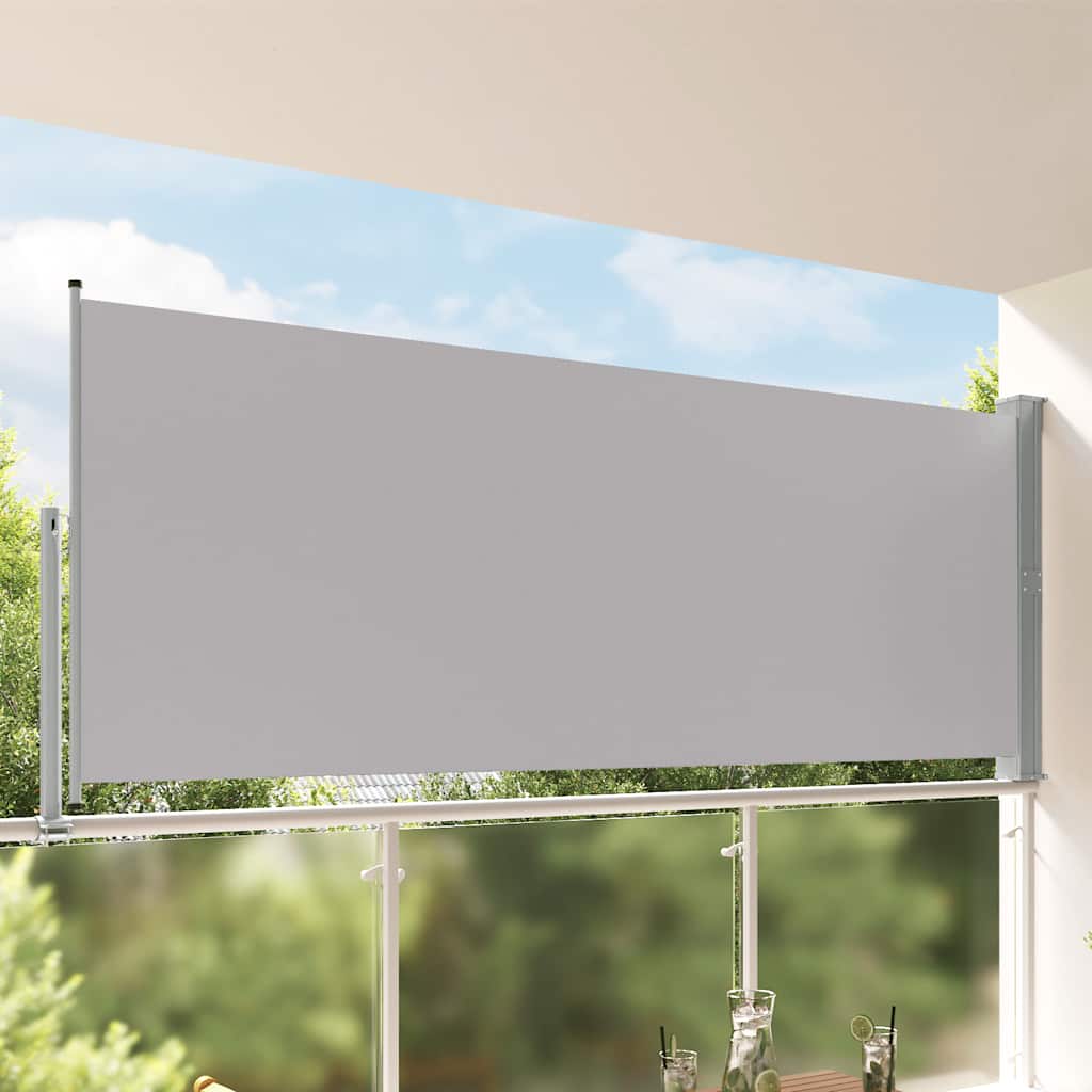 Vidaxl Garden Bildschirm ausziehbar 140 x 300 cm Grau