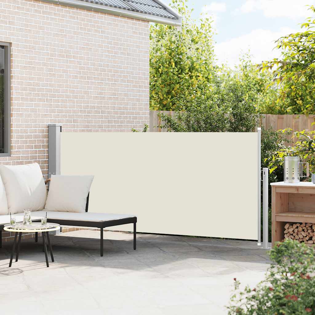 VIDAXL -Windschutzscheibe ausziffabel 140 x 300 cm cremefarben
