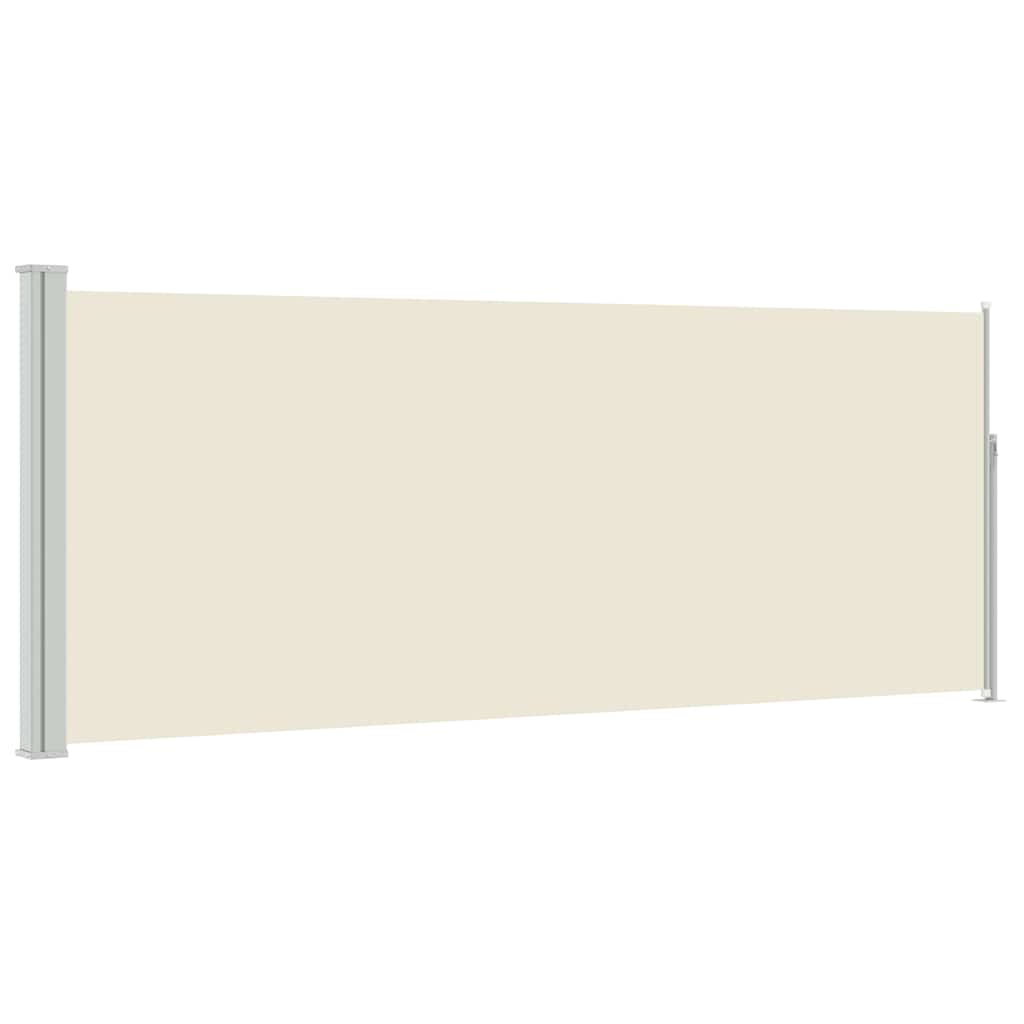 VIDAXL -Windschutzscheibe ausziehbar 120 x 300 cm Creme