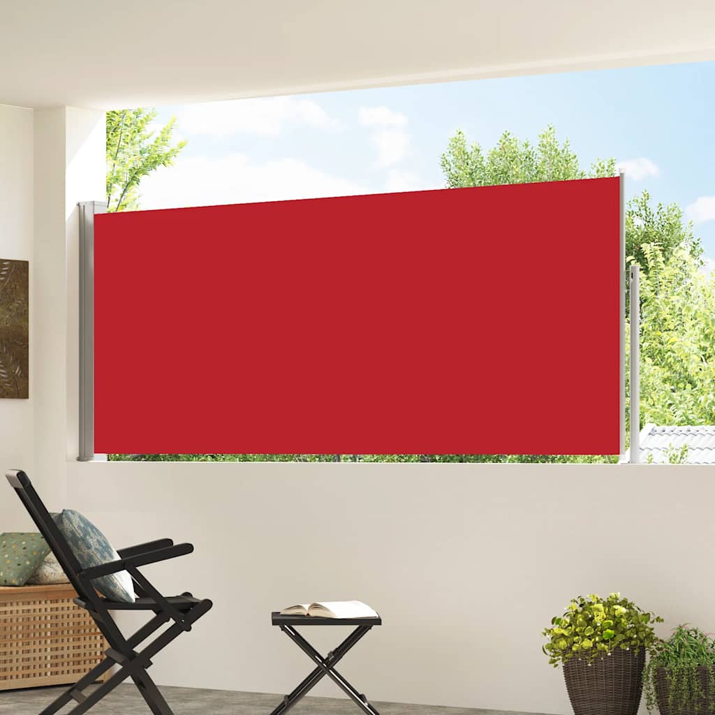 VIDAXL -Windschutzscheibe ausziehbar 120 x 300 cm rot