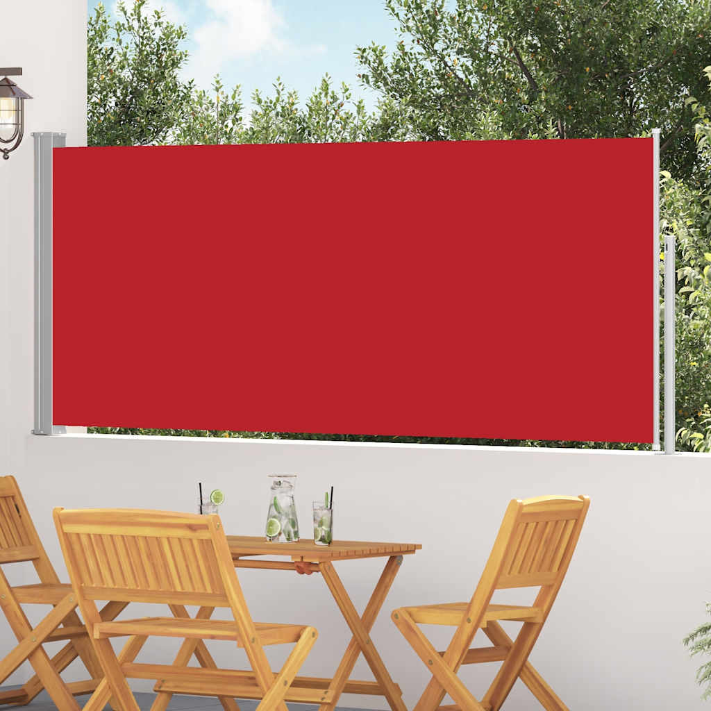 VIDAXL -Windschutzscheibe ausziehbar 120 x 300 cm rot