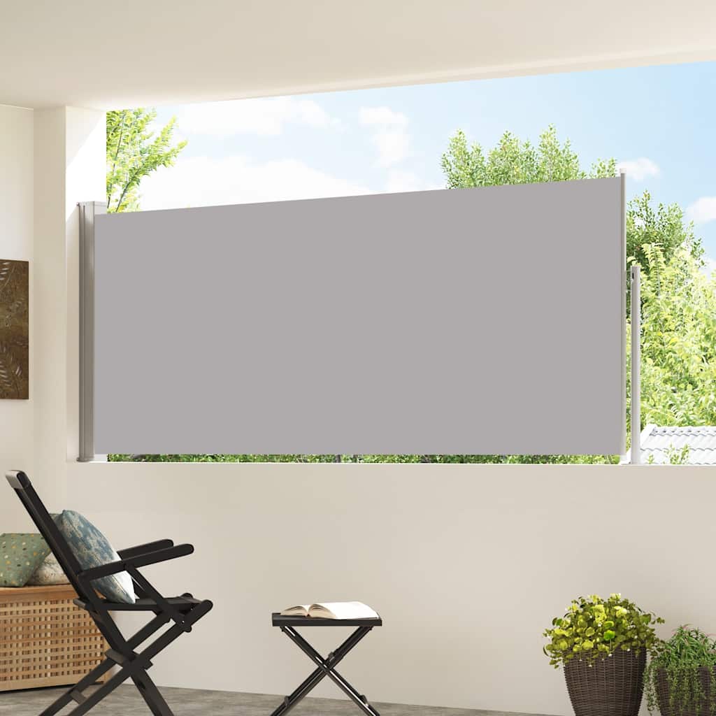 Vidaxl Windschutzscheibe ausziehbar 120 x 300 cm Grau