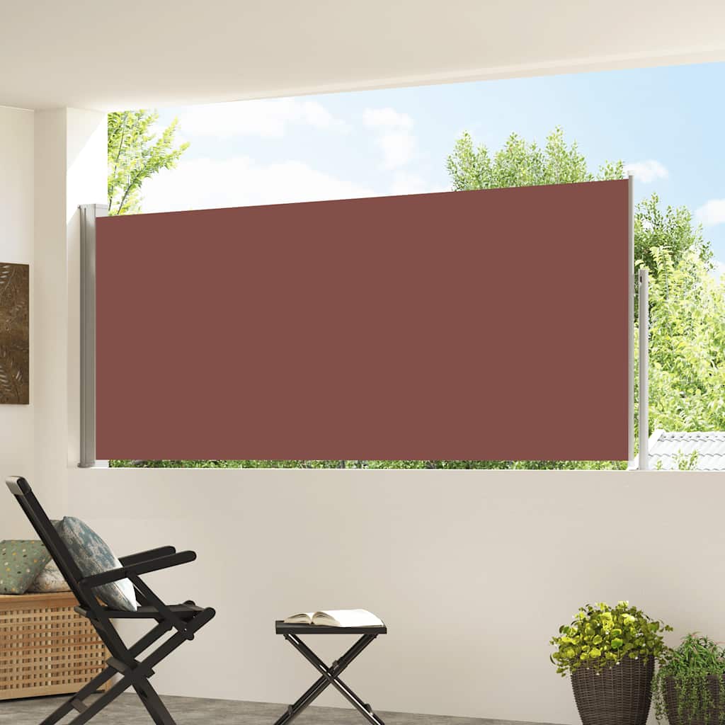 Vidaxl Windschutzscheibe ausziehbar 120 x 300 cm Braun
