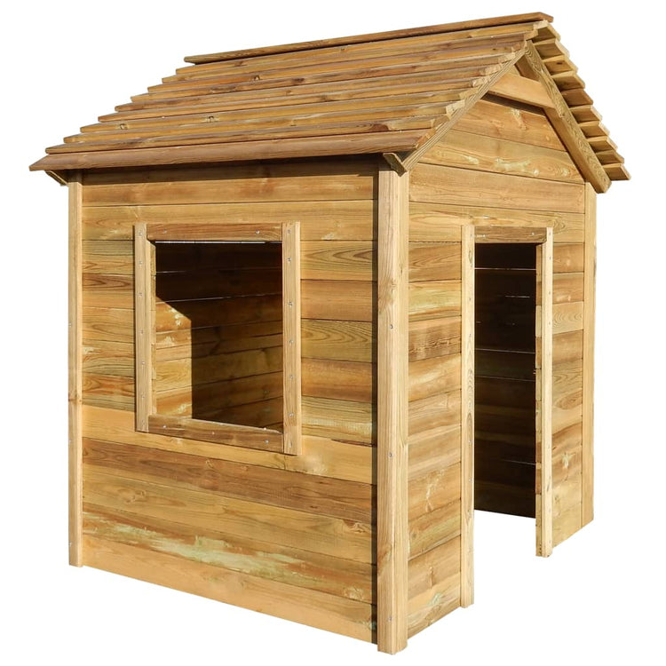 Vidaxl Outdoor Play House 120x120x146 cm Kiefernholz