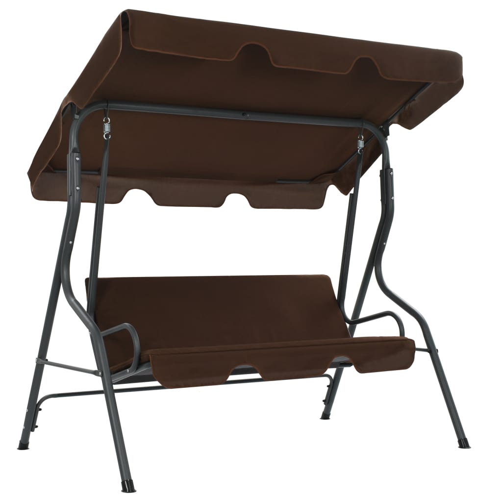 Vidaxl Swing Bench 170x110x153 cm Kaffee -gelöscht