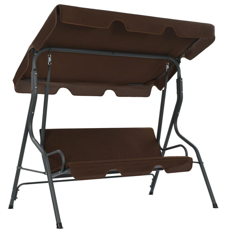 Vidaxl Swing Bench 170x110x153 cm Kaffee -gelöscht