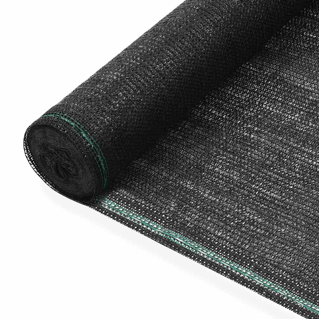 Vidaxl -Tennisbildschirm 1,2x50 M HDPE Schwarz