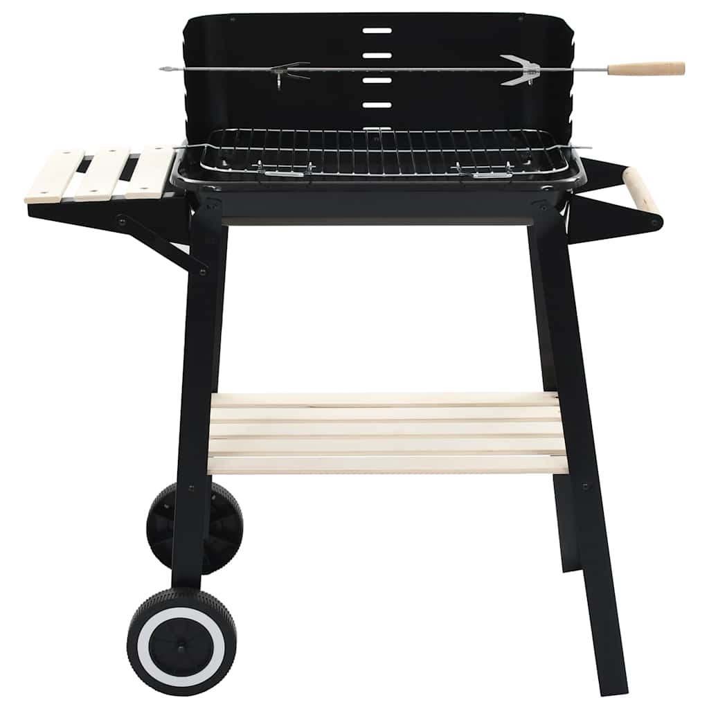 vidaxl Holzkohlegrill stehend mit Rädern