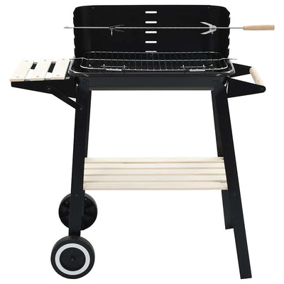vidaxl Holzkohlegrill stehend mit Rädern