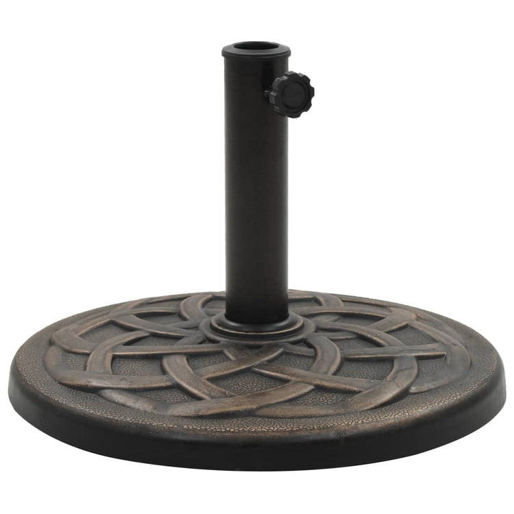 Vidaxl Parasol Foot um 19 kg Polyresin Bronze -gelöscht