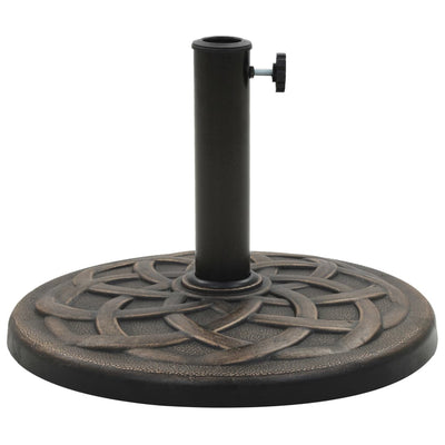 Vidaxl Parasol Foot um 19 kg Polyresin Bronze -gelöscht