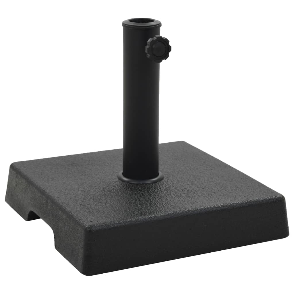 Vidaxl Parasol Foot Quadrat 8 kg Polyresin schwarz