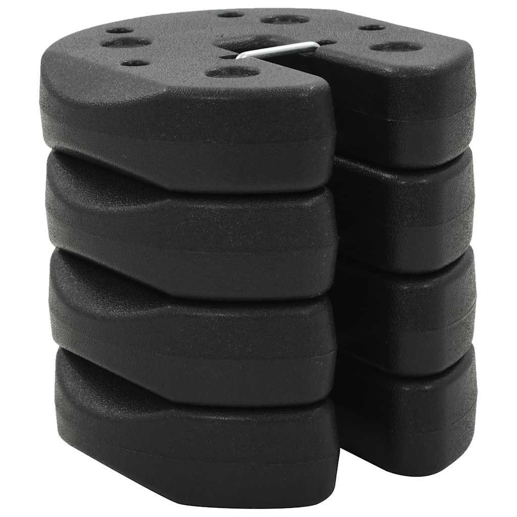 Vidaxl -Teil Alsos 4 ST 220 x 50 mm Betonschwarz