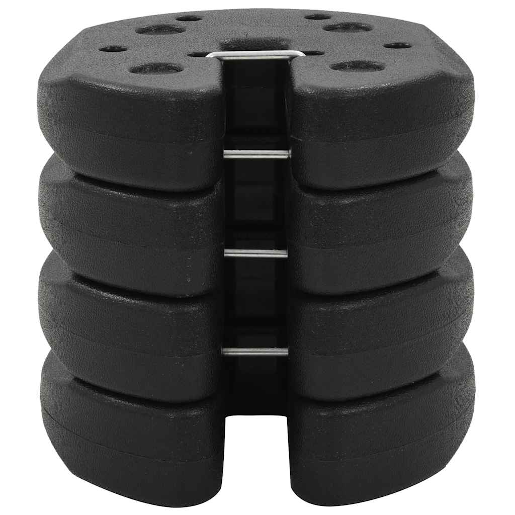 Vidaxl -Teil Alsos 4 ST 220 x 50 mm Betonschwarz