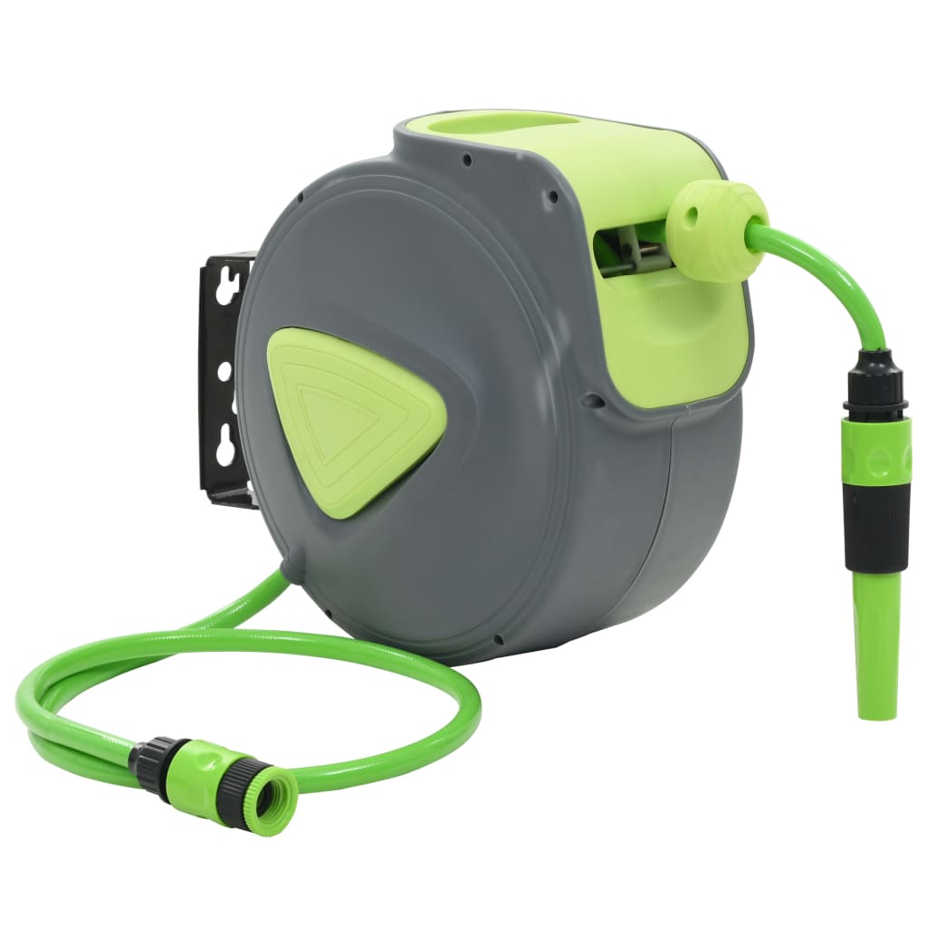Vidaxl Waterslang Reel Automatisch einziehbare Wandmontage 10+1 m