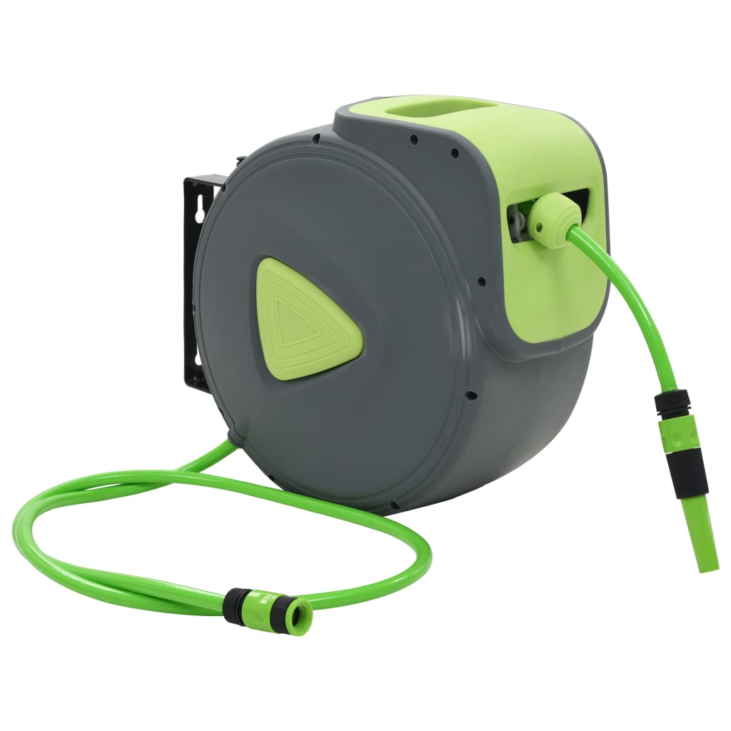 Vidaxl Waterslang Reel Automatisch einziehbare Wandmontage 30+2 m
