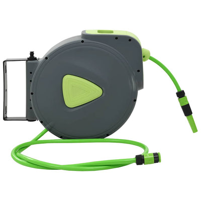 Vidaxl Waterslang Reel Automatisch einziehbare Wandmontage 30+2 m