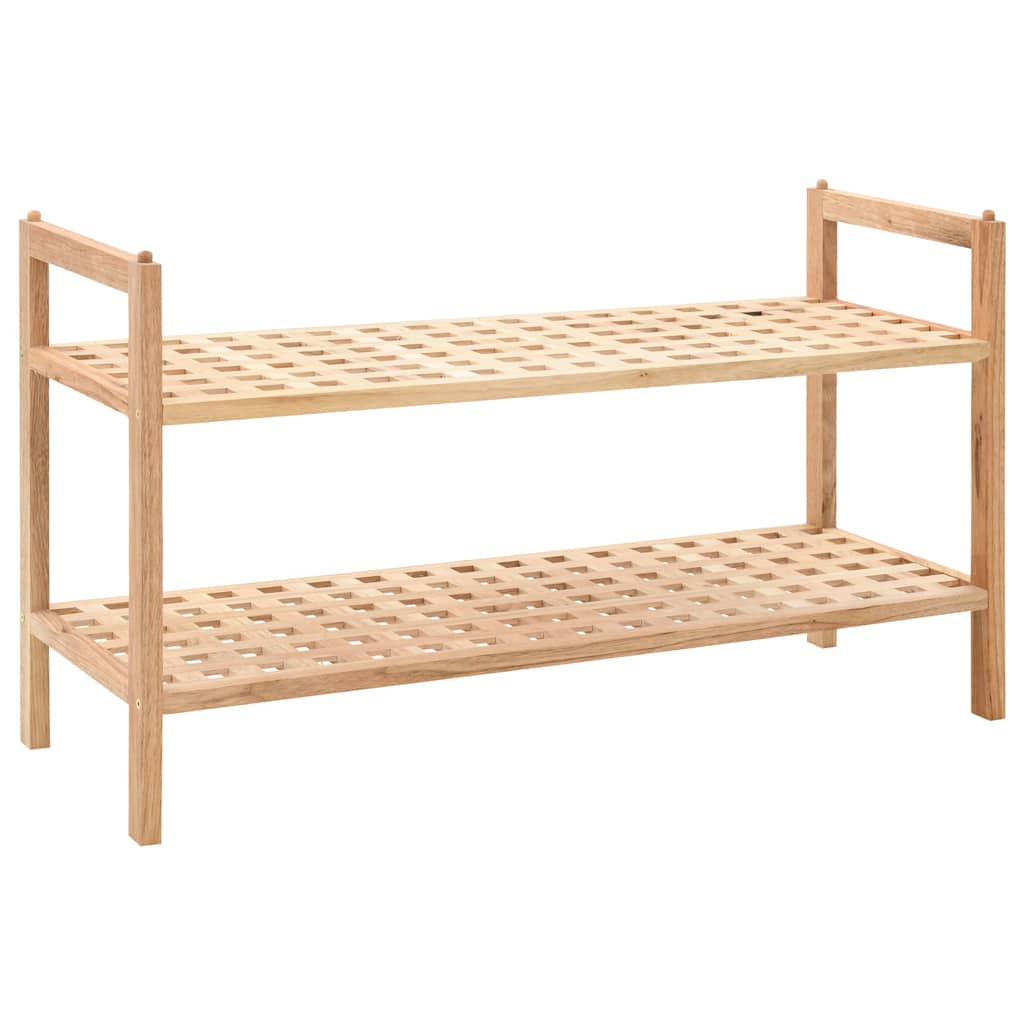 VIDAXL -Schuhregal 69x26x40 cm Festes Walnussholz