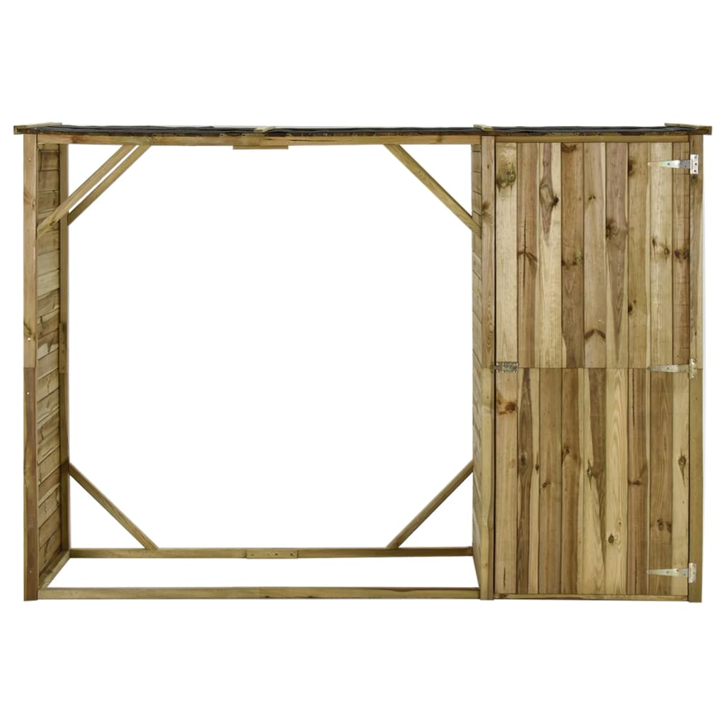Vidaxl Garden Shed 253x80x170 cm Kiefernholz