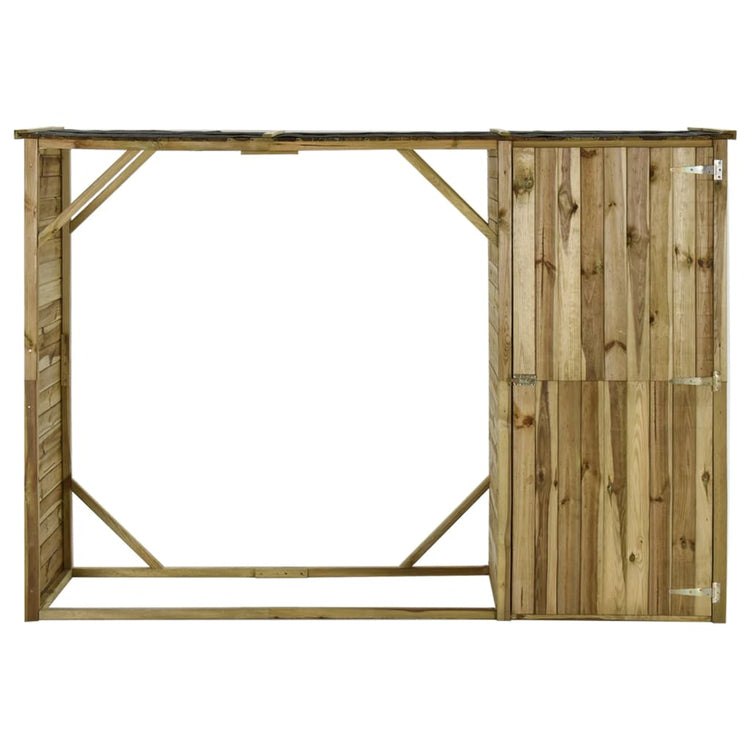 Vidaxl Garden Shed 253x80x170 cm Kiefernholz