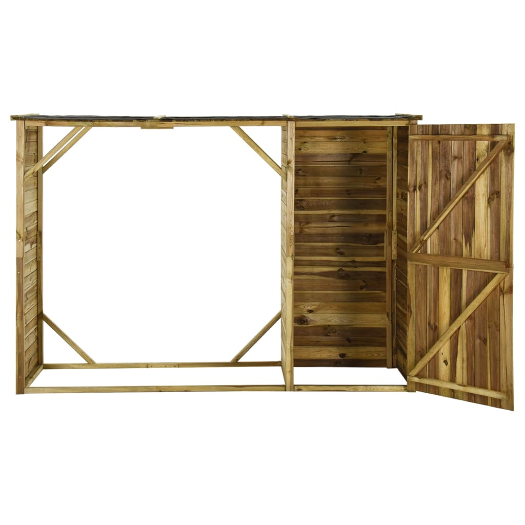 Vidaxl Garden Shed 253x80x170 cm Kiefernholz