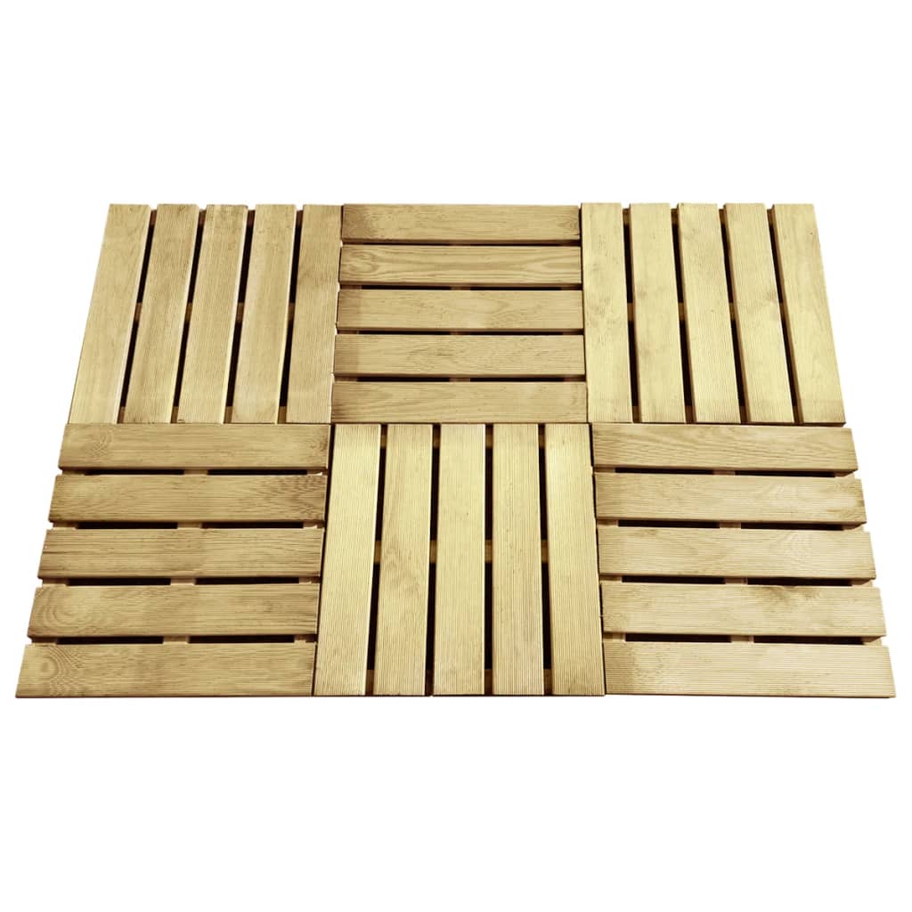 Vidaxl -Terrassenfliesen 6 ST 50x50 cm Holzgrün