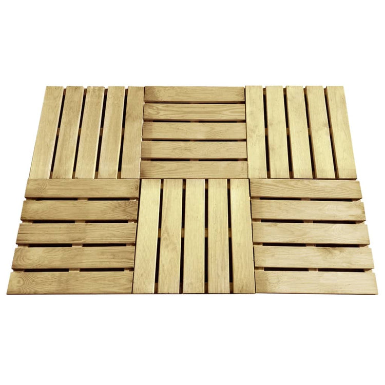 Vidaxl -Terrassenfliesen 6 ST 50x50 cm Holzgrün