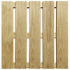 Vidaxl -Terrassenfliesen 6 ST 50x50 cm Holzgrün