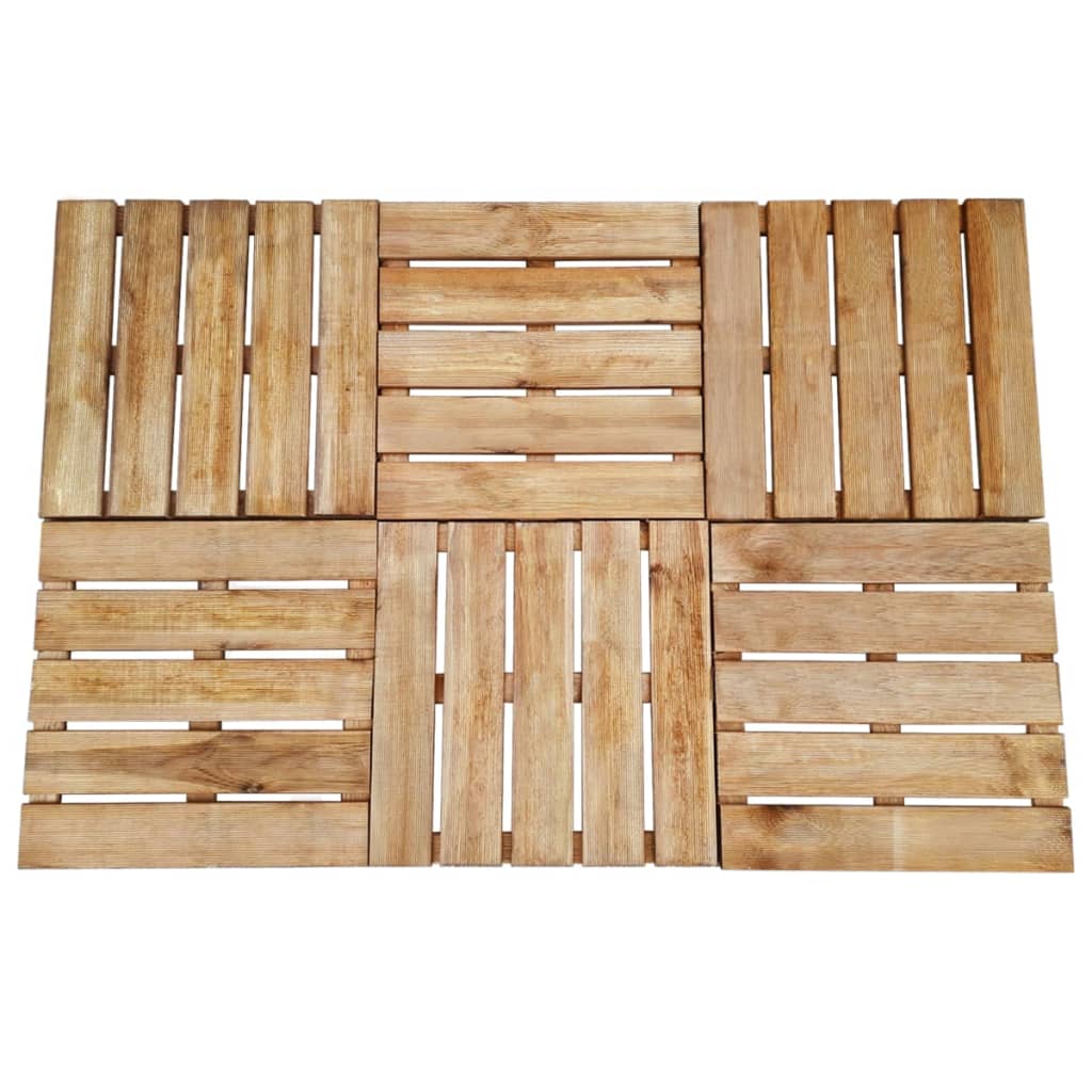Vidaxl -Terrassenfliesen 6 ST 50x50 cm Holzbraun