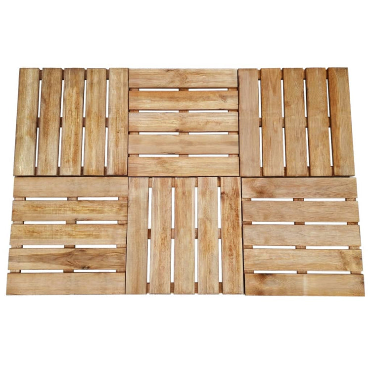 Vidaxl -Terrassenfliesen 6 ST 50x50 cm Holzbraun