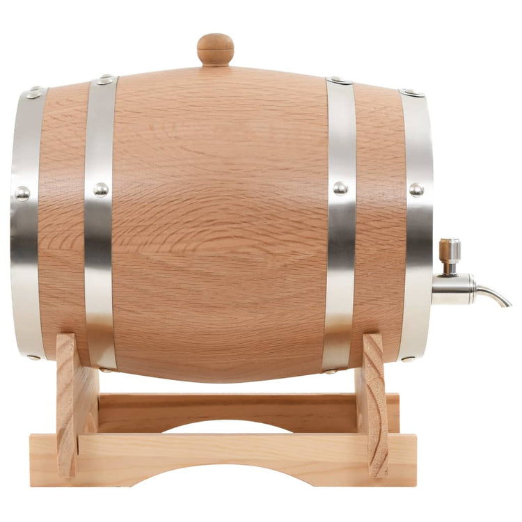 Vidaxl -Weinfass mit Tap 6 l fester Eiche