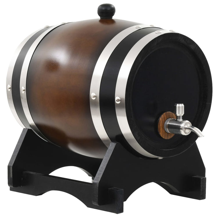Vidaxl -Weinfass mit Tap 6 l Festkiefer
