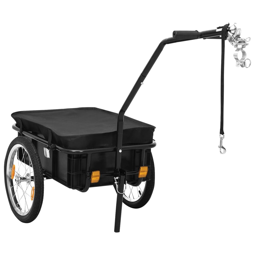 Vidaxl Fahrradanhänger Treket Car 155x60x83 cm Stahl schwarz