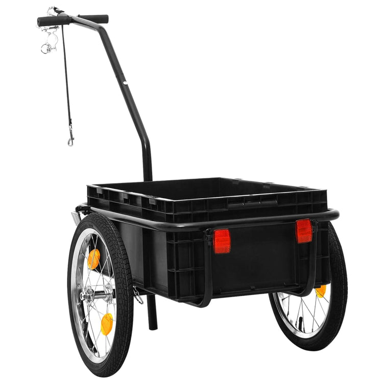 Vidaxl Fahrradanhänger Treket Car 155x60x83 cm Stahl schwarz