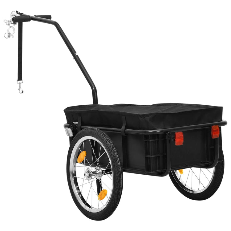 Vidaxl Fahrradanhänger Treket Car 155x60x83 cm Stahl schwarz