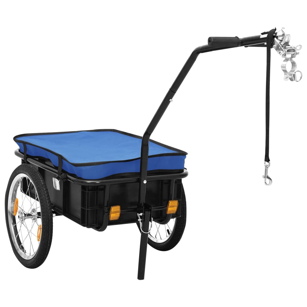 Vidaxl Fahrradanhänger Treket Car 155x60x83 cm Stahlblau