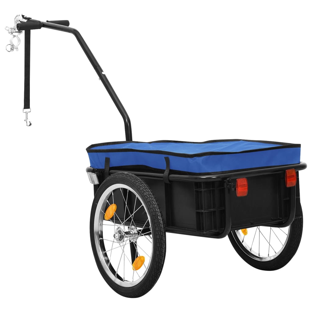 Vidaxl Fahrradanhänger Treket Car 155x60x83 cm Stahlblau