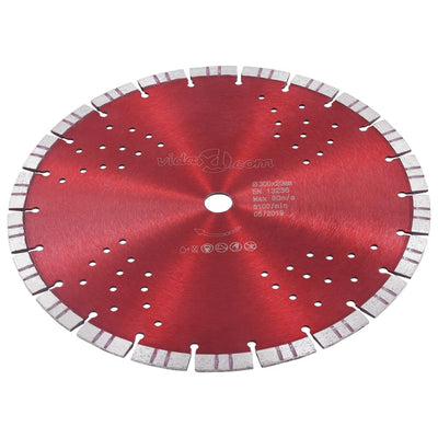 Vidaxl Diamond Saw Blade mit Turbo und Löchern 300 mm Stahl