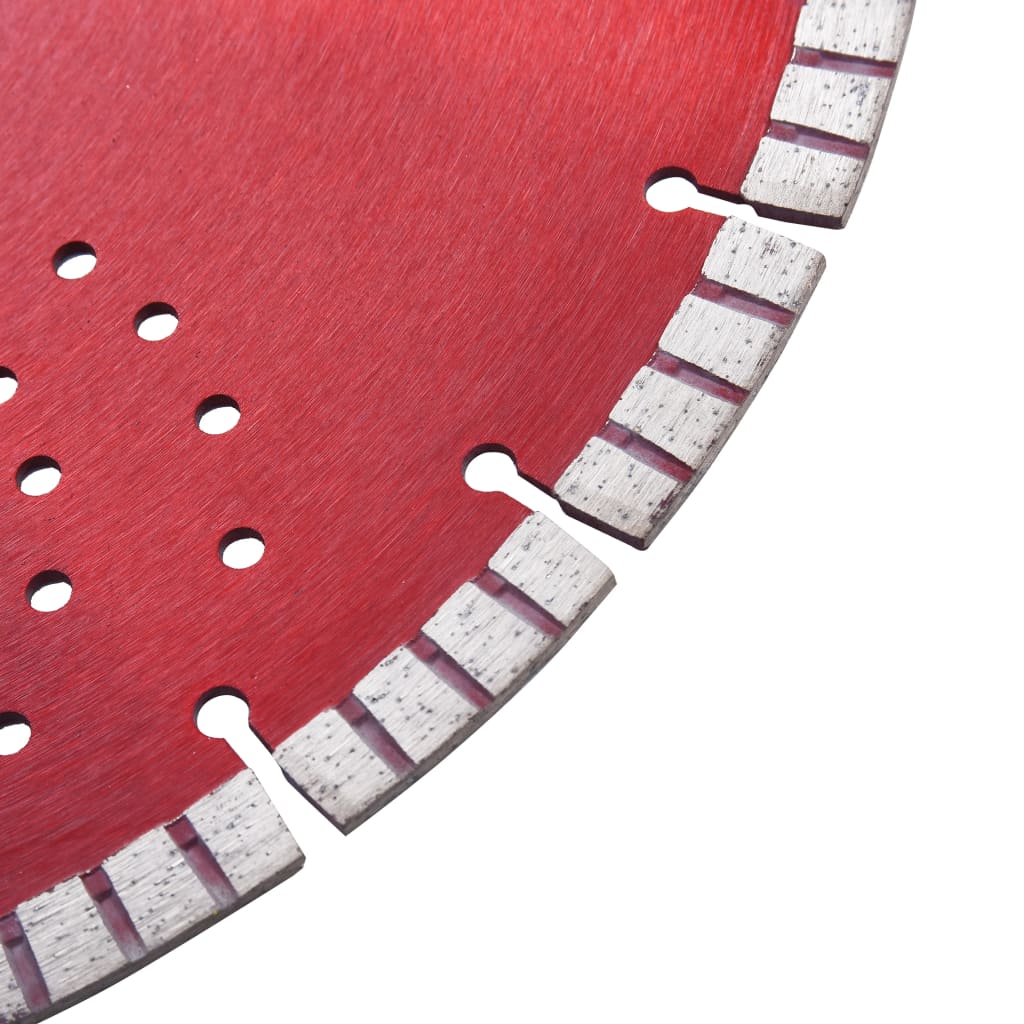 Vidaxl Diamond Saw Blade mit Turbo und Löchern 350 mm Stahl