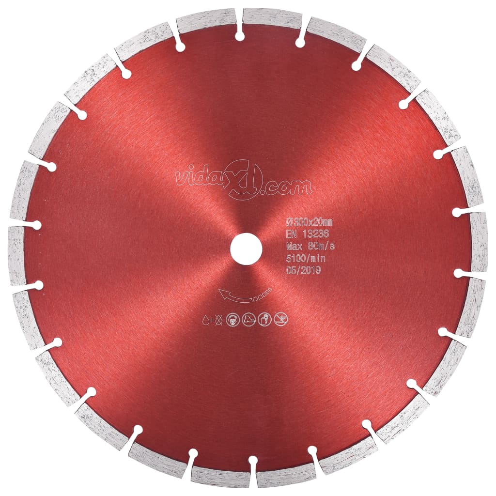 Vidaxl Diamond Saw Blatt 300 mm Stahl