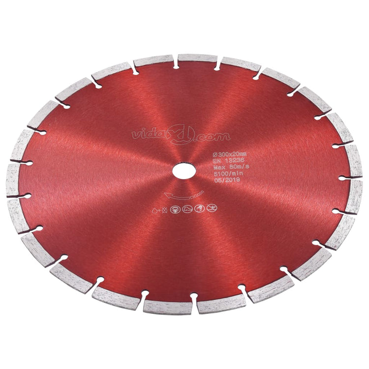 Vidaxl Diamond Saw Blatt 300 mm Stahl