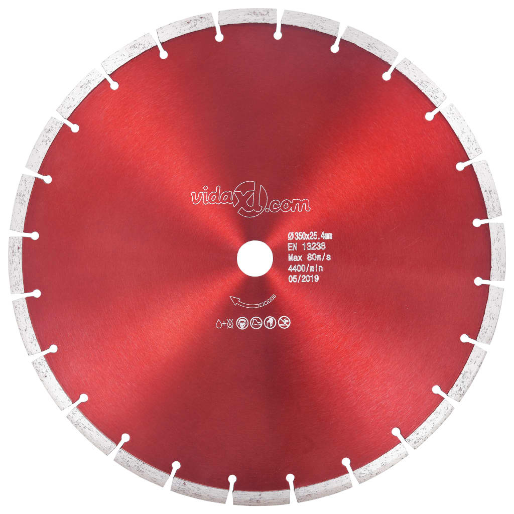 Vidaxl Diamond Saw Blatt 350 mm Stahl