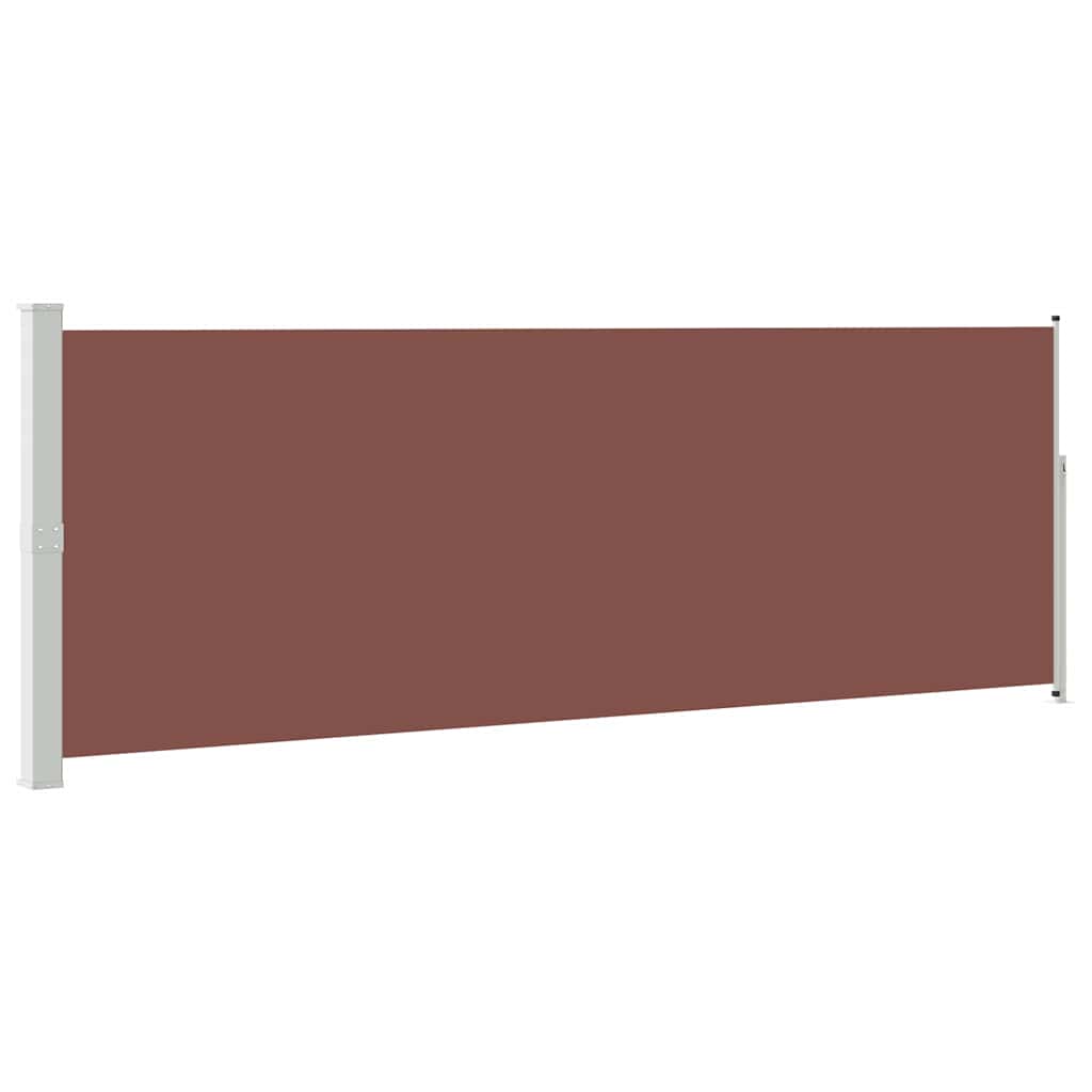 VIDAXL Seitendopy erweiterbar 160 x 500 cm Braun