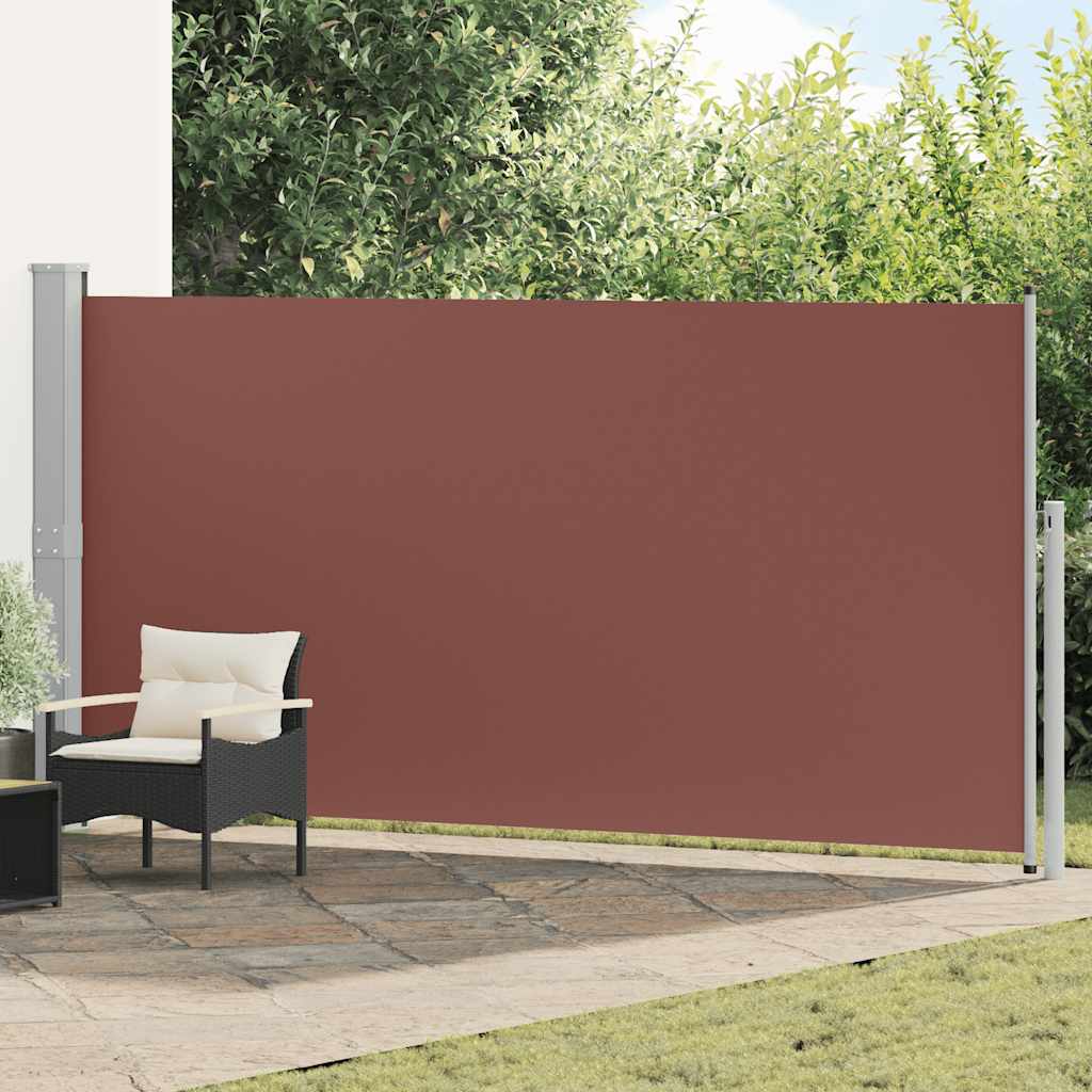 VIDAXL Seitendopy erweiterbar 160 x 500 cm Braun