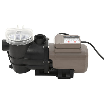 Vidaxl Schwimmbadpumpe mit Timer 0,25 PS 8000 l u Schwarz